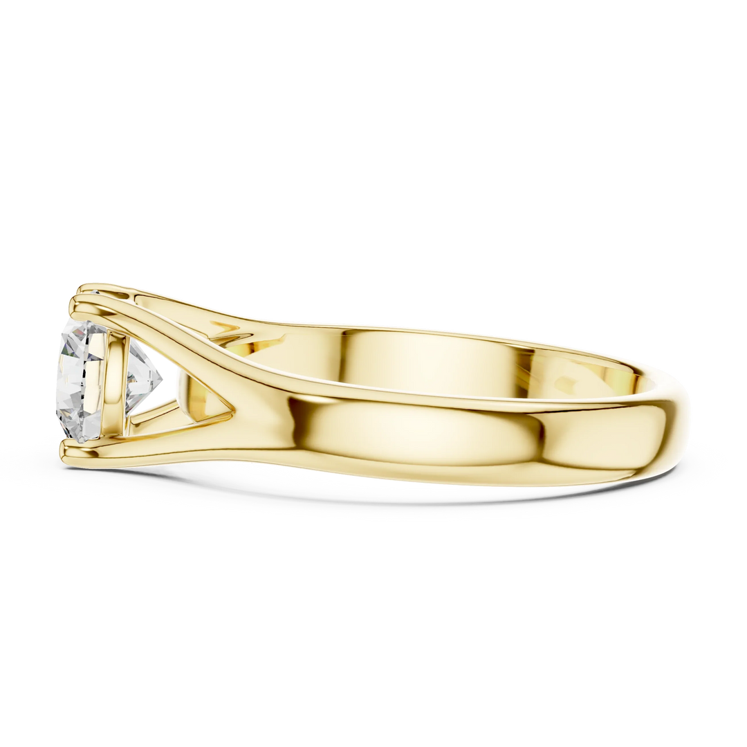 1ct Lab Grown Diamond Ring – Round Cut Diamond