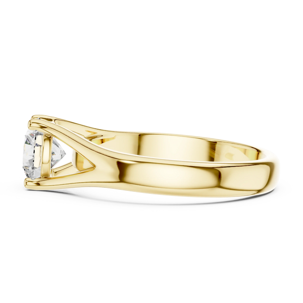 1ct Lab Grown Diamond Ring – Round Cut Diamond