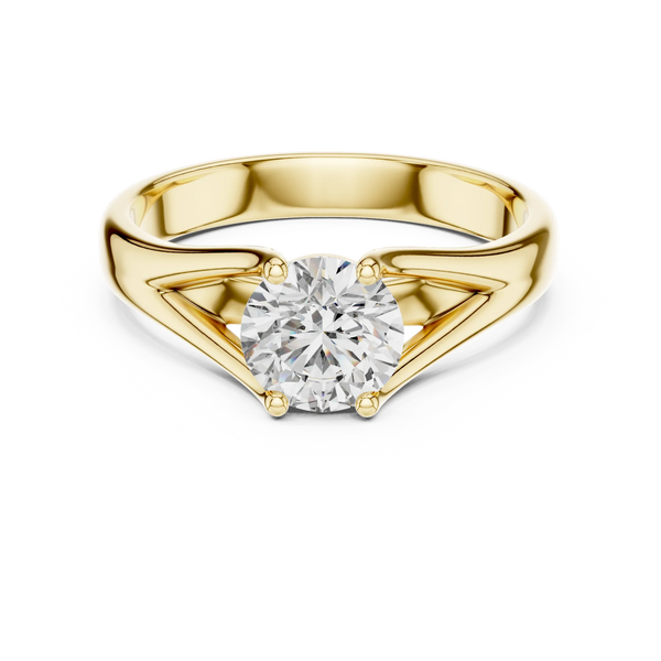1ct Lab Grown Diamond Ring – Round Cut Diamond