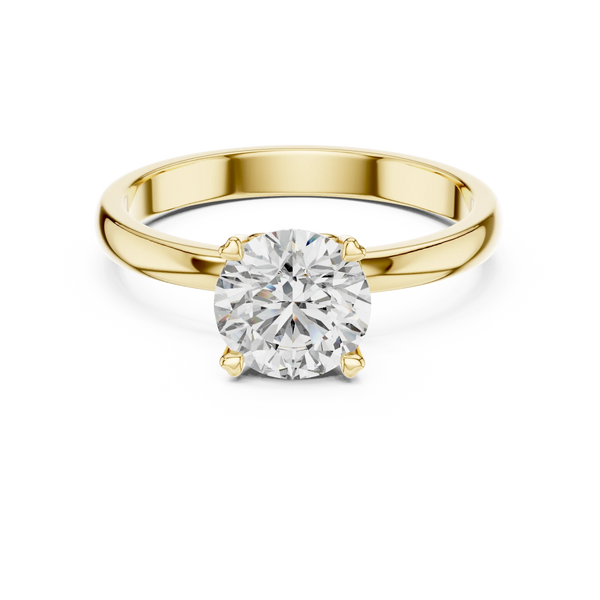 1ct Lab Grown Diamond Ring – Round Cut Diamond