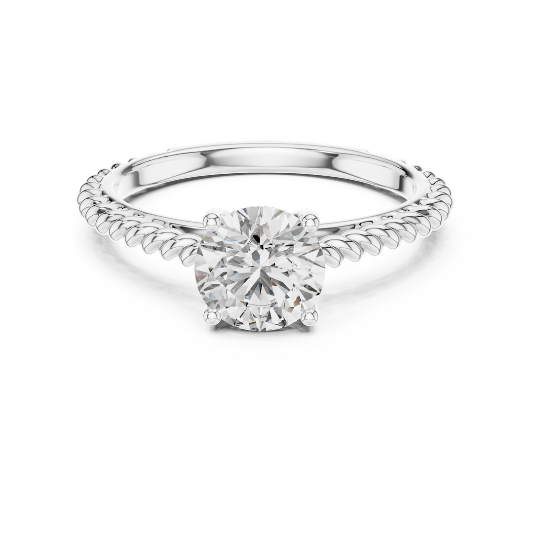 0.25ct-3ct Lab Grown Diamond Ring Ball Shank