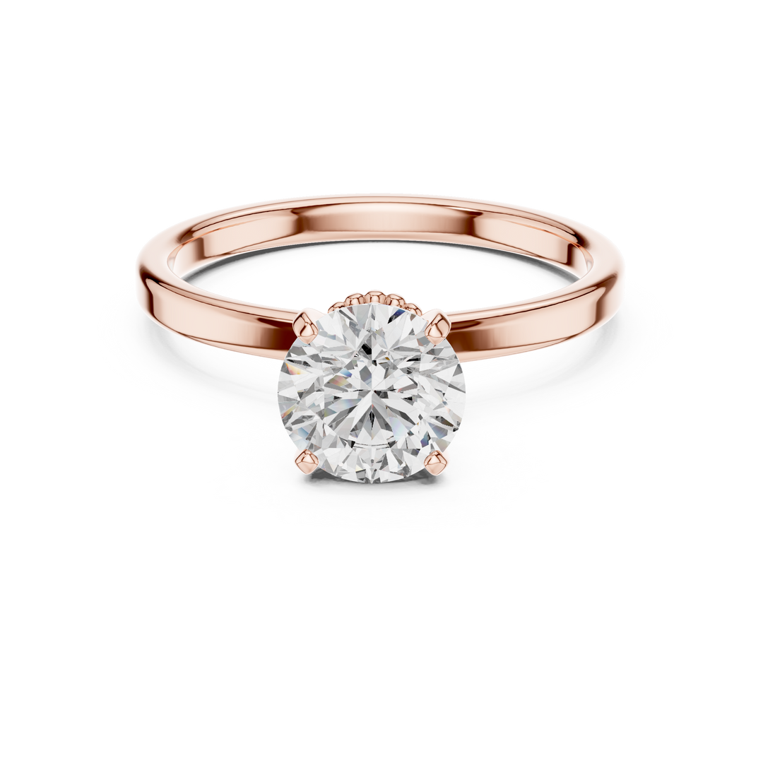 0.25ct-3ct Lab Grown Diamond Aurielle Bloom Solitaire Ring