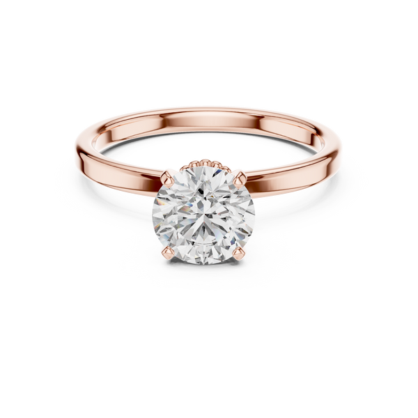 0.25ct-3ct Lab Grown Diamond Aurielle Bloom Solitaire Ring