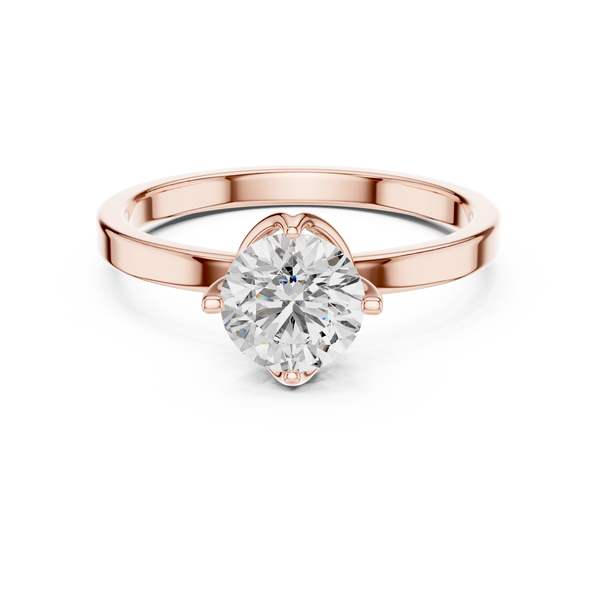 0.25ct-3ct Lab Grown Diamond Solara Crest Solitaire Ring