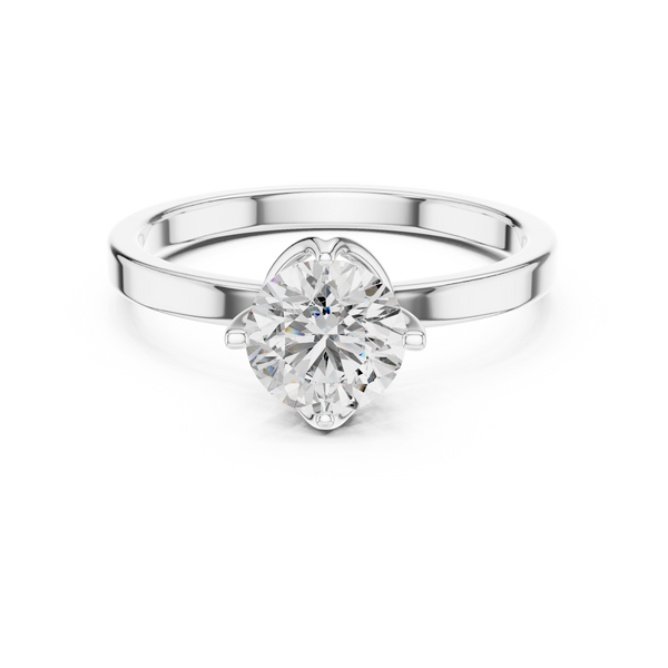 0.25ct-3ct Lab Grown Diamond Solara Crest Solitaire Ring