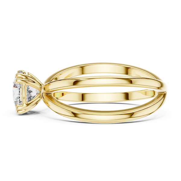 1ct Lab Grown Diamond Ring – Round Cut Diamond