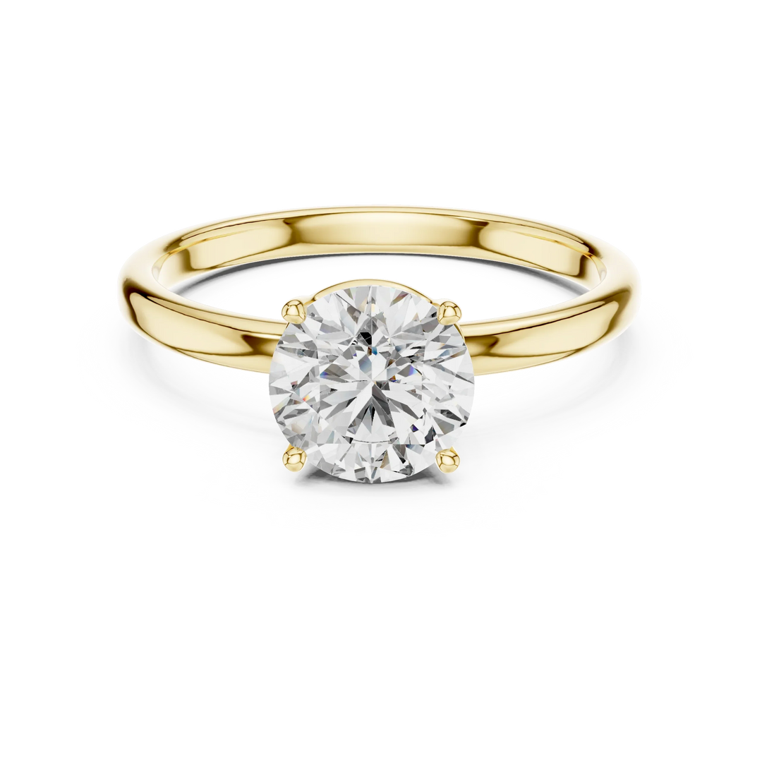 1ct Lab Grown Diamond Ring – Round Cut Diamond