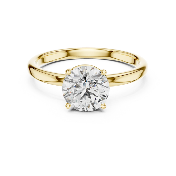 1ct Lab Grown Diamond Ring – Round Cut Diamond