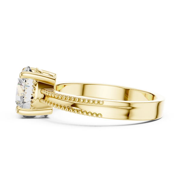 1ct Lab Grown Diamond Ring – Round Cut Diamond