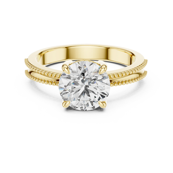 1ct Lab Grown Diamond Ring – Round Cut Diamond