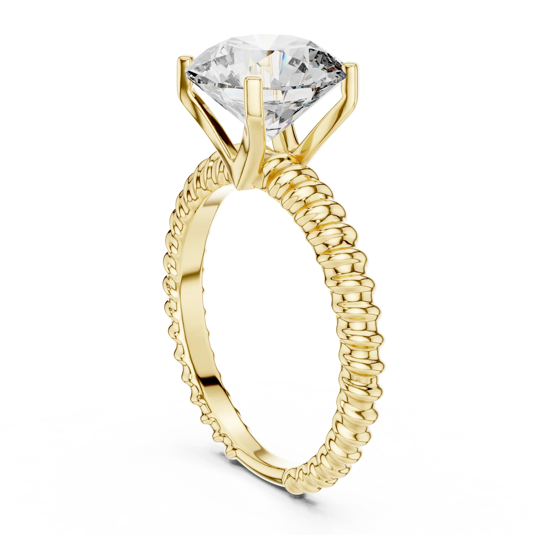 1ct Lab Grown Diamond Ring – Round Cut Diamond