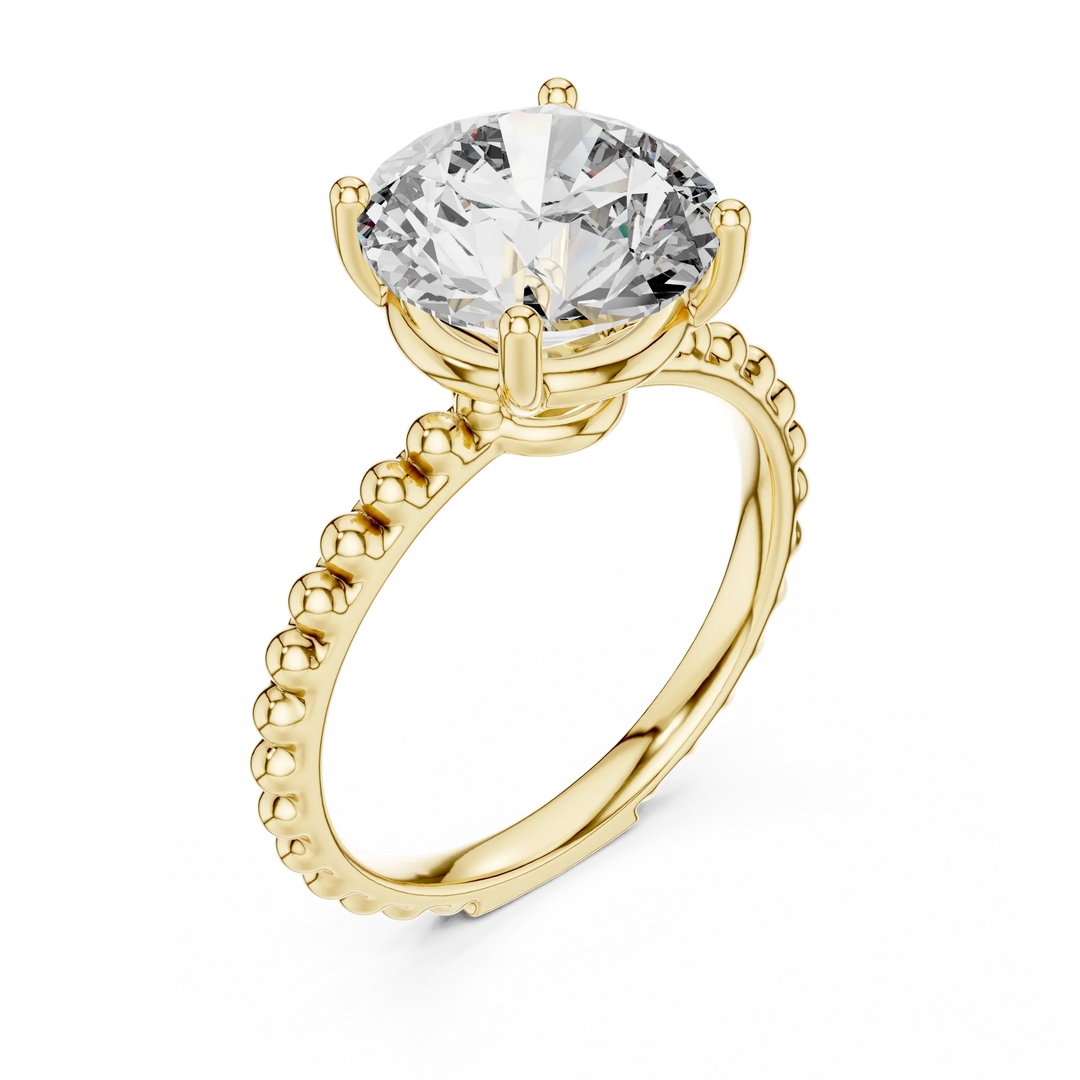 2.8ct Lab Grown Diamond Ring – Round Cut Diamond