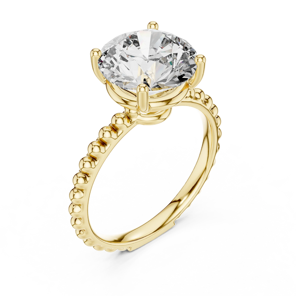 2.8ct Lab Grown Diamond Ring – Round Cut Diamond