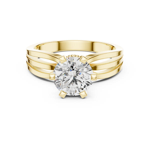 1ct Lab Grown Diamond Ring – Round Cut Diamond
