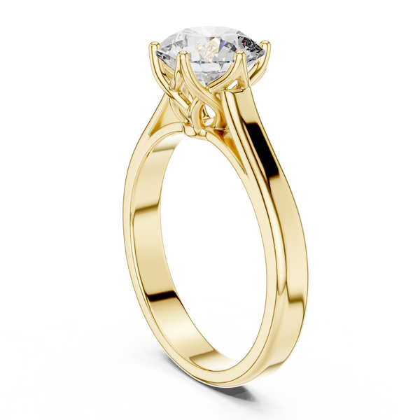1ct Lab Grown Diamond Ring – Round Cut Diamond