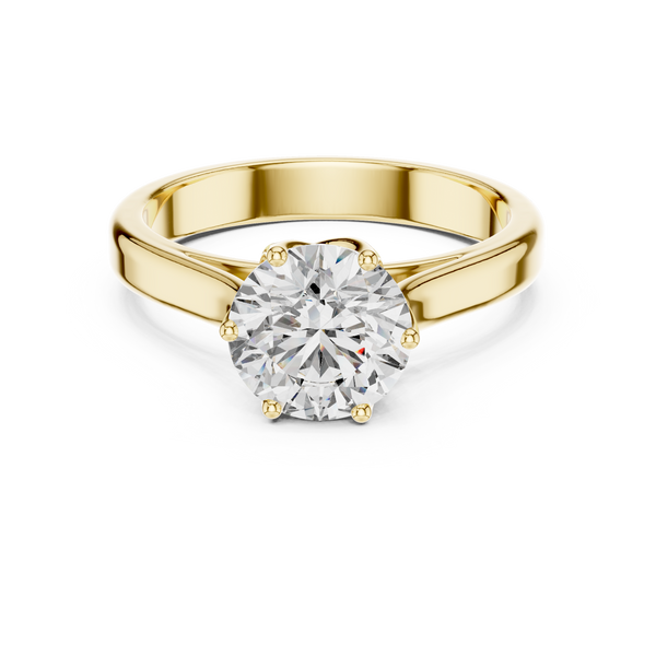 1ct Lab Grown Diamond Ring – Round Cut Diamond