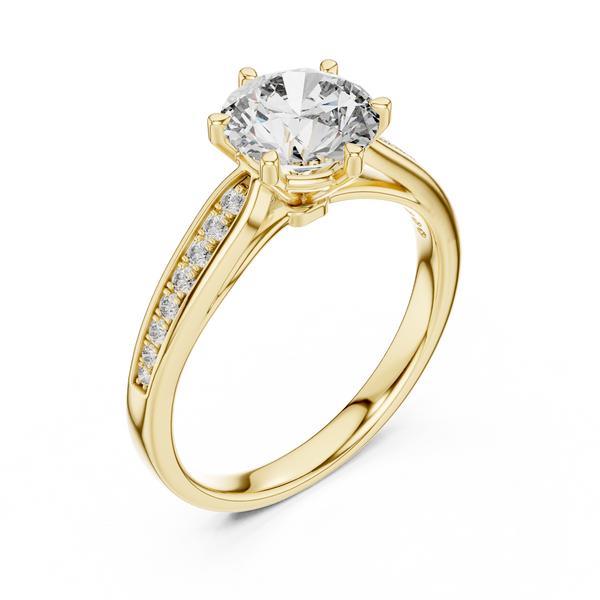 1.086ct Lab Grown Diamond Ring – Round Cut Diamond