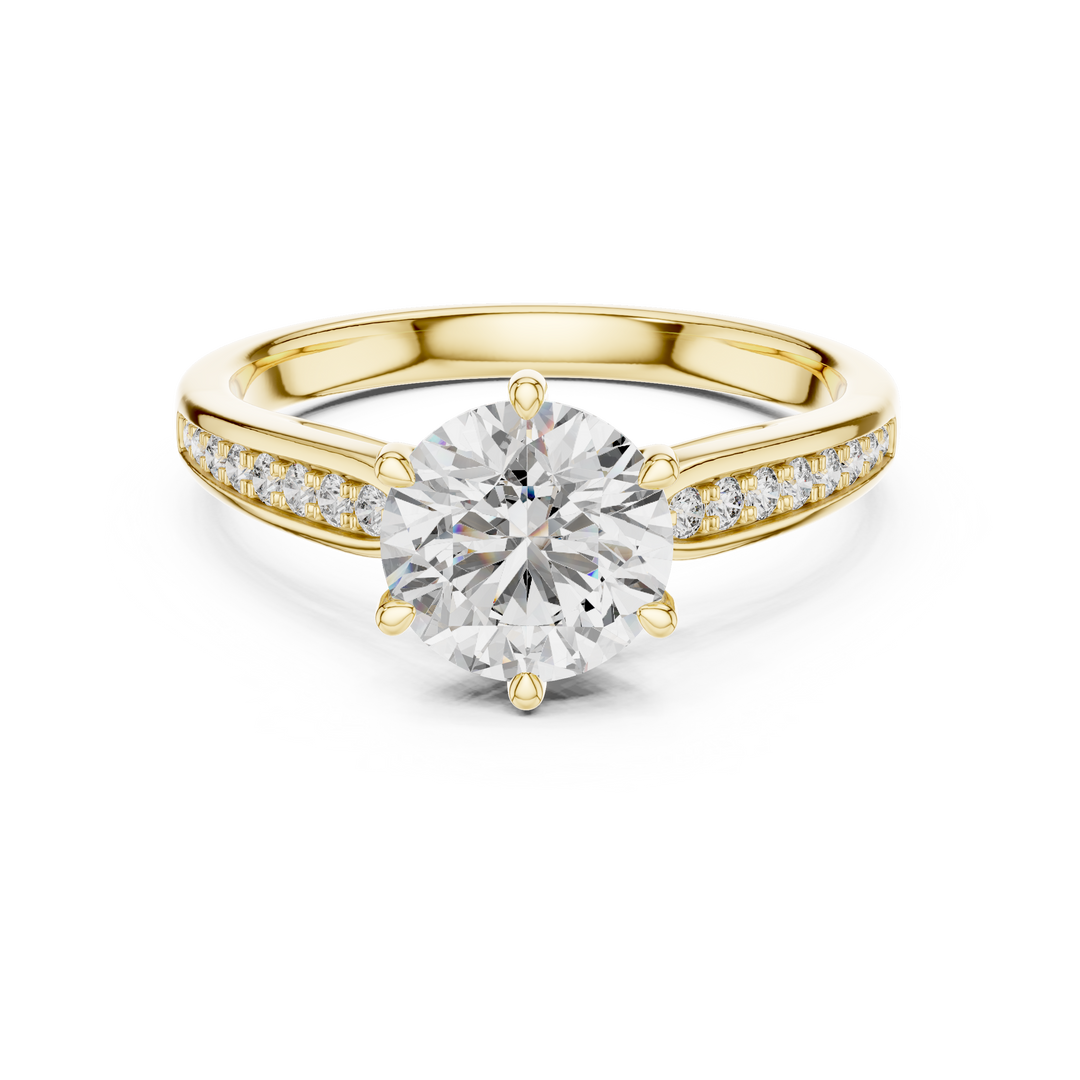 1.086ct Lab Grown Diamond Ring – Round Cut Diamond