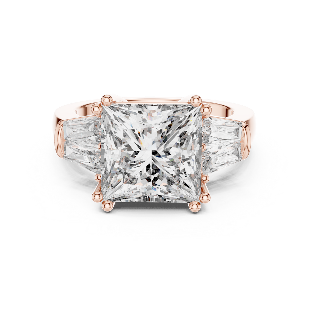 3.90ct Princess Lab Grown Diamond Ring