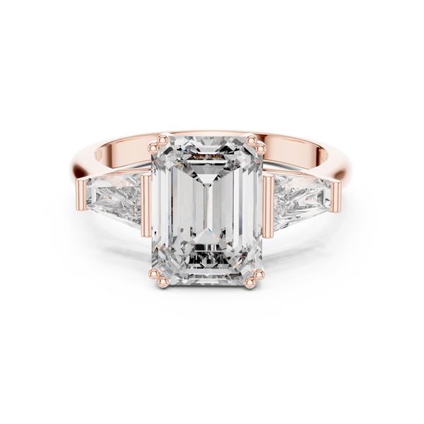 3.60ct Princess & Baguette Lab Grown Diamond Ring