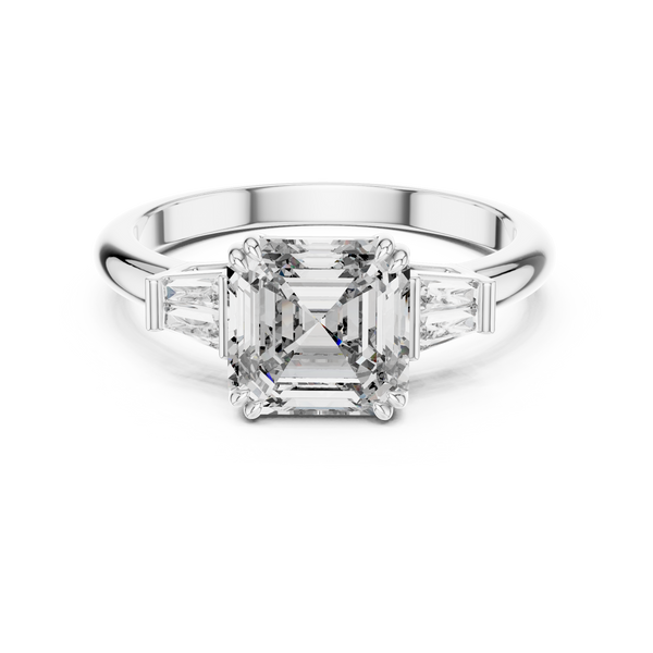 2ct Lab Grown Diamond Ascher Cut Ring