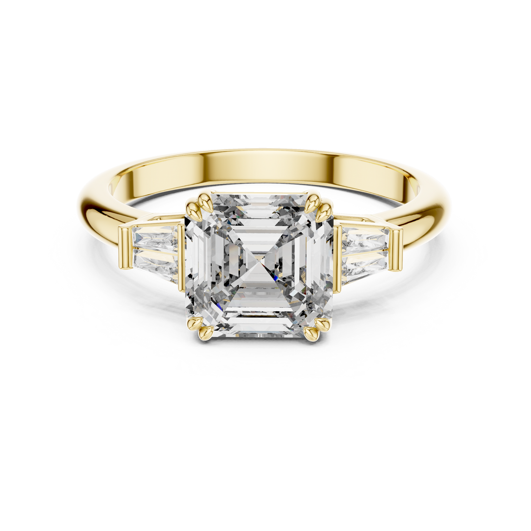 2ct Lab Grown Diamond Ascher Cut Ring