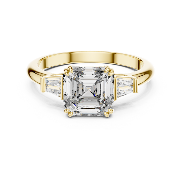 2ct Lab Grown Diamond Ascher Cut Ring