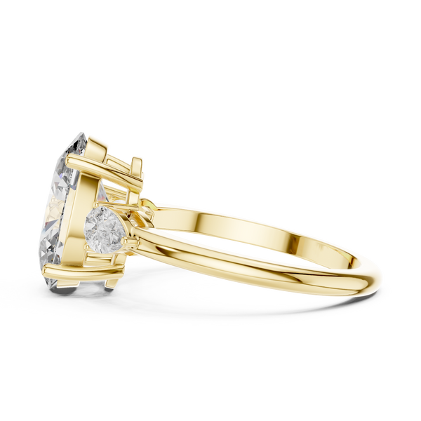 3.00ct Lab Grown Diamond Lunara Trinity Oval Ring