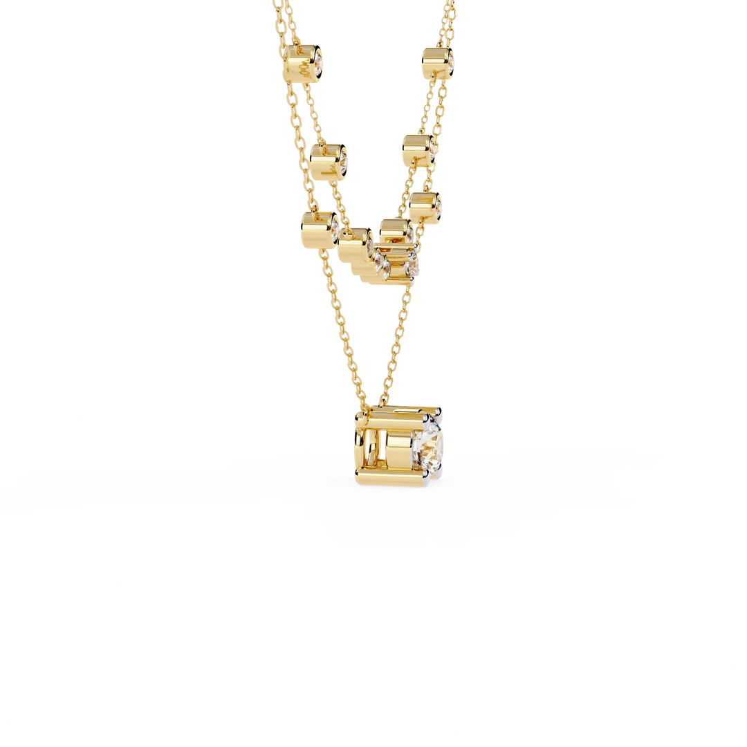 0.6ct Lab Grown Diamond Necklace – Round Cut Diamond