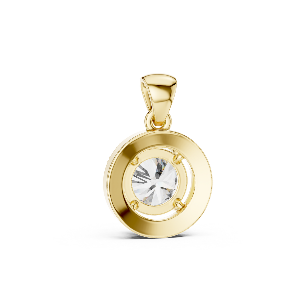 3.22ct Lab Grown Diamond Pendant – Round Cut Diamond