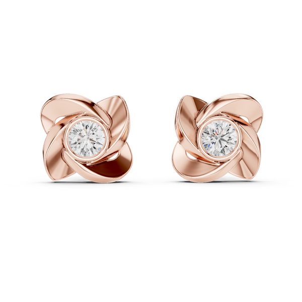 1.80ct Lab Grown Diamond Stud Swirl Earrings