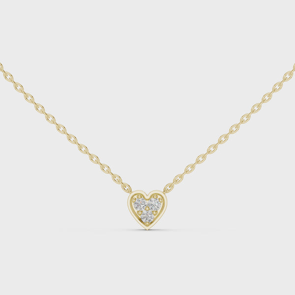 0.36ct Lab Grown Diamond Heart Design Pendant 42#360011N@7