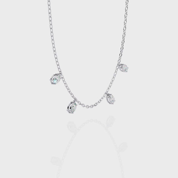 1.45ct Lab Grown Diamond Necklace – Oval Cut Diamond NK-003 (5)