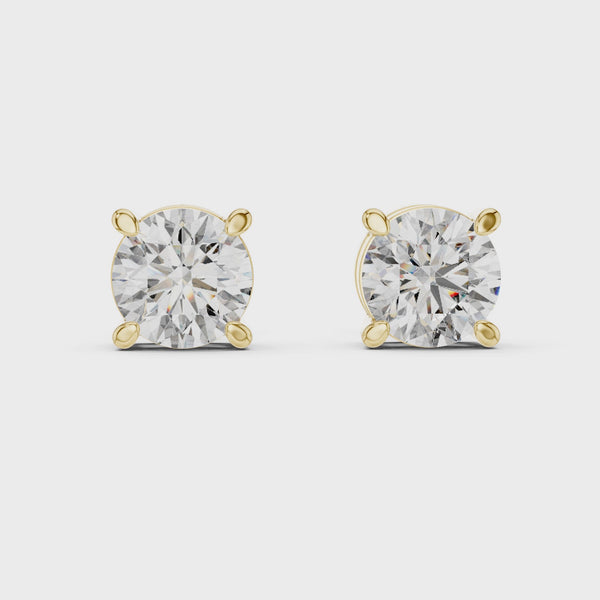 2.5ct Lab Grown Diamond Solitaire Stud Earrings - ER-0016@7