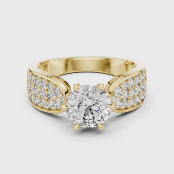 1ct, 2ct, 3ct, 4ct Lab Grown Diamond Bold Legacy Ring