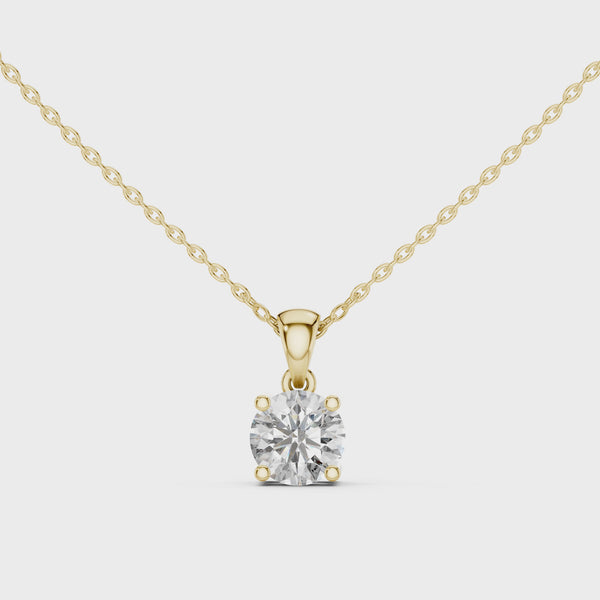 0.25ct to 3ct Lab Grown Diamond Solitaire Pendant