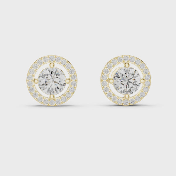 2.528ct Lab Grown Diamond Earring – Round Cut Diamond