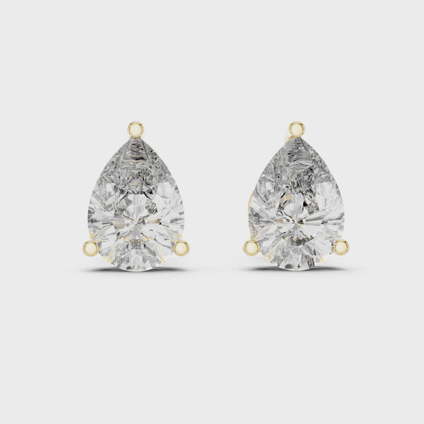 Lab Grown Diamond Earring – Pear Cut Diamond